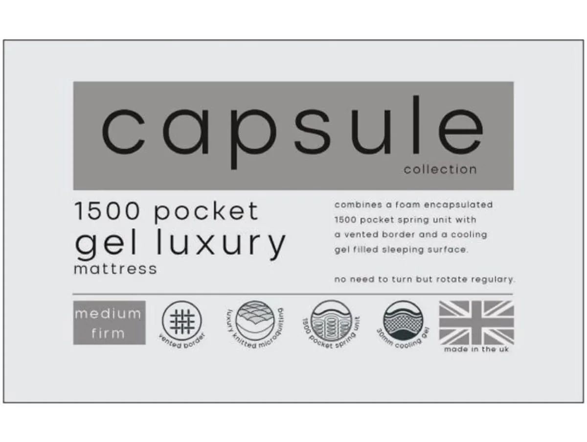 Julian Bowen Julian Bowen Capsule Gel Luxury Pocket 1500 Mattress