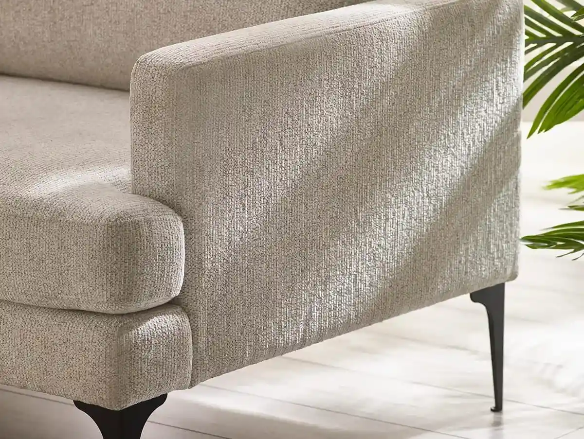 Julian Bowen Julian Bowen Carrera Cream Fabric 3 Seater Sofa