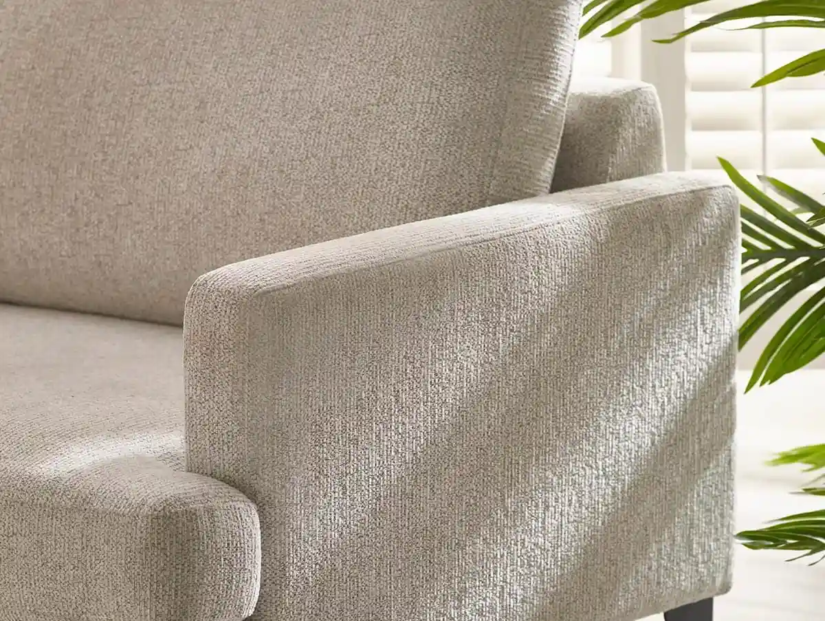 Julian Bowen Julian Bowen Carrera Cream Fabric 2 Seater Sofa