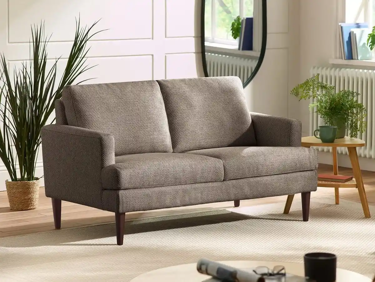 Julian Bowen Julian Bowen Daisy Grey Chenille Fabric 2 Seater Sofa