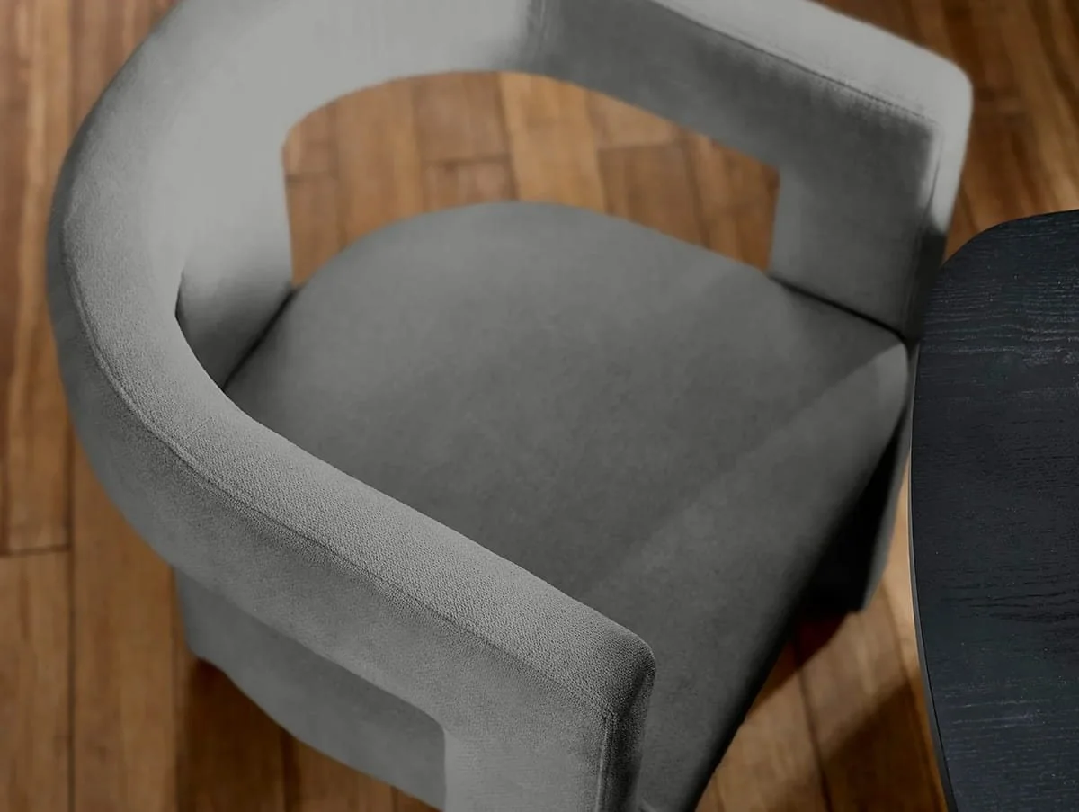 Julian Bowen Julian Bowen Elara Grey Fabric Accent Chair
