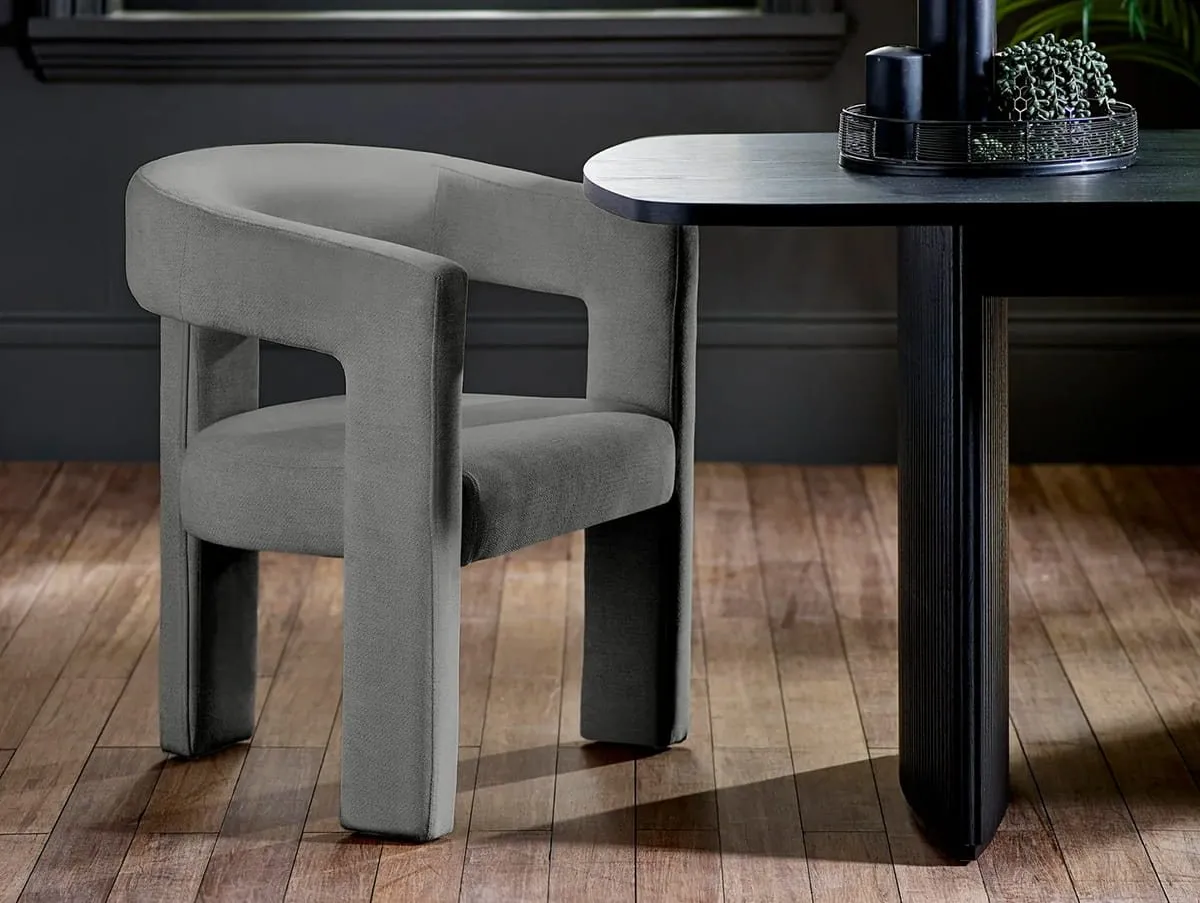 Julian Bowen Julian Bowen Elara Grey Fabric Accent Chair