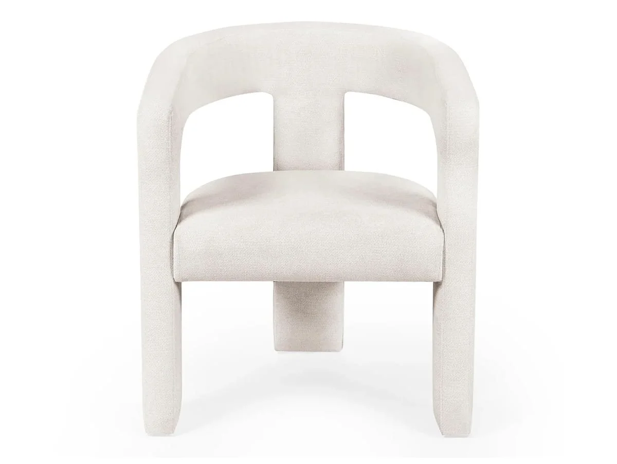 Julian Bowen Julian Bowen Elara White Fabric Accent Chair