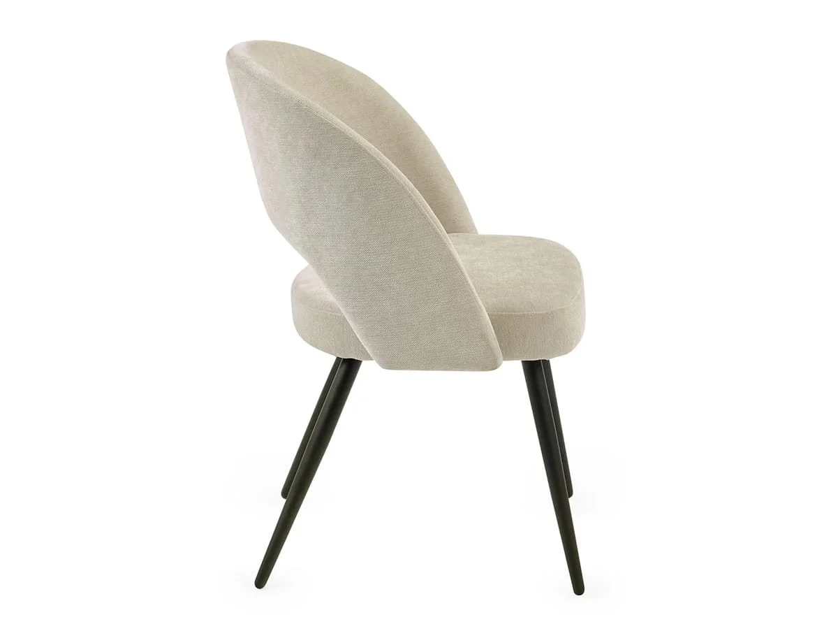 Julian Bowen Julian Bowen Ella Beige Fabric Set of 2 Dining Chairs