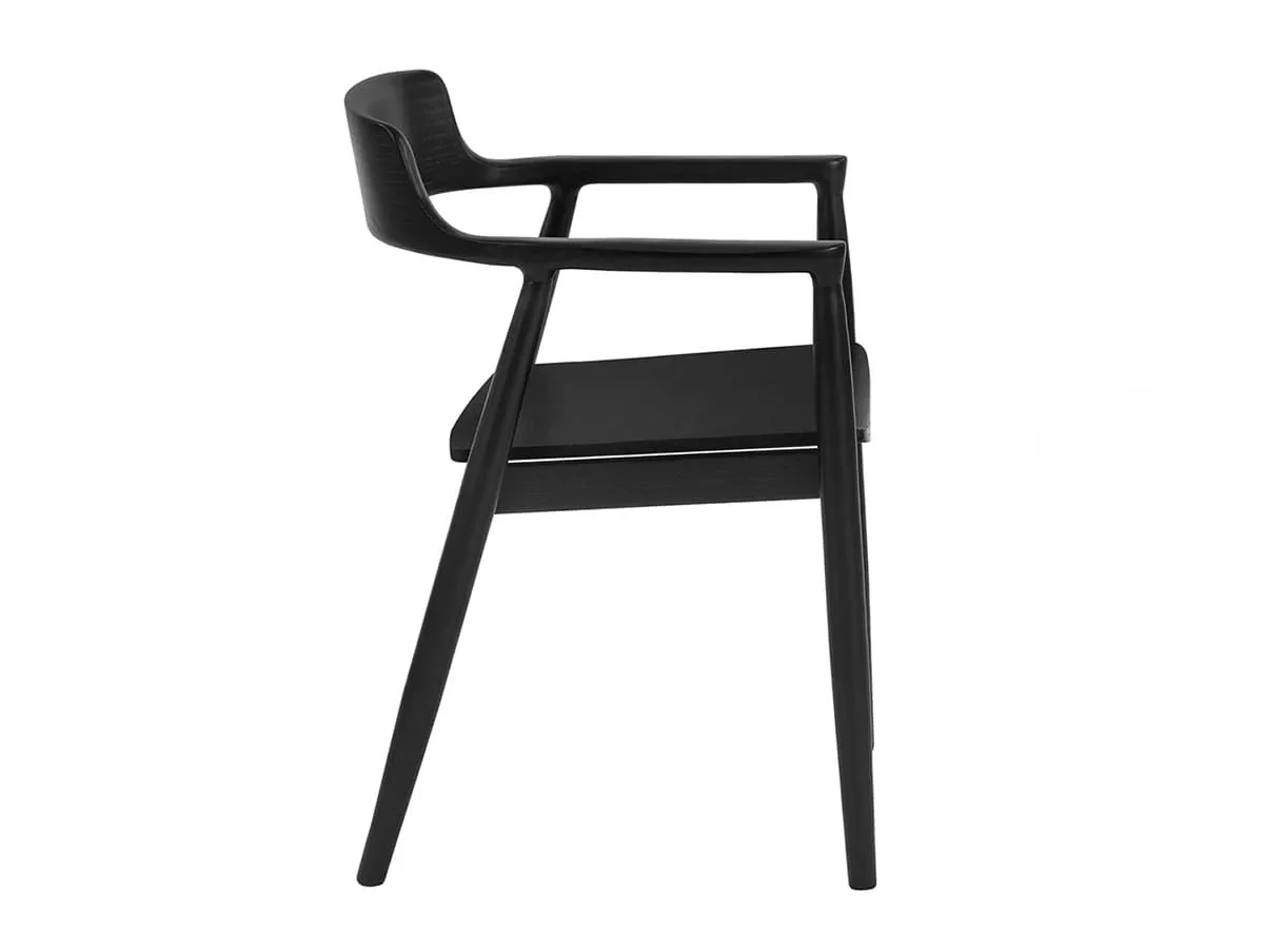 Julian Bowen Julian Bowen Franklin Black Wooden Set of 2 Dining Chairs