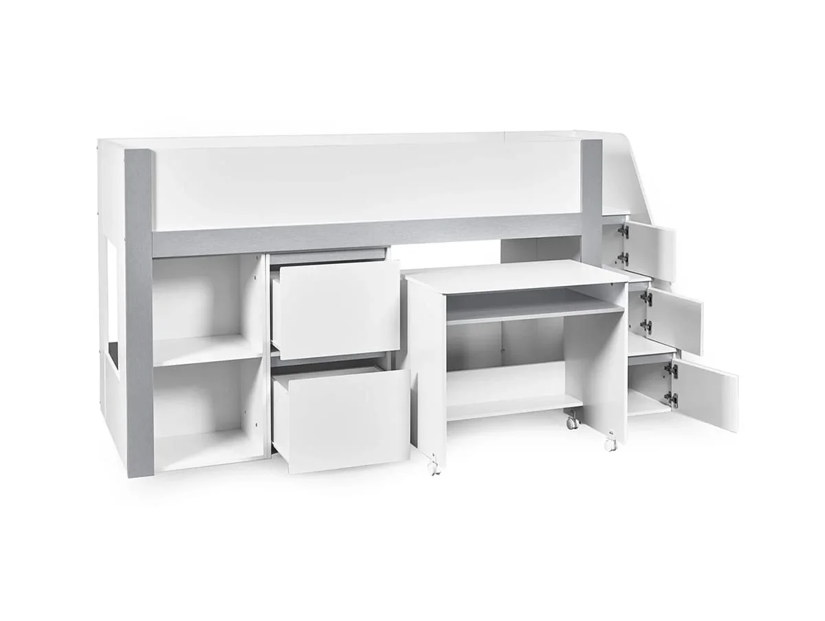 Julian Bowen Julian Bowen Gaia White Wooden Mid Sleeper Bed
