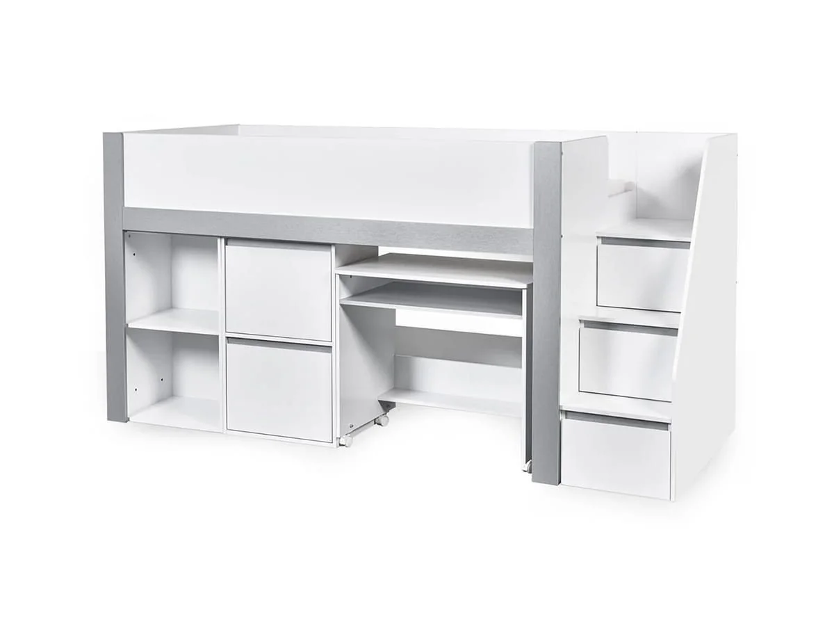 Julian Bowen Julian Bowen Gaia White Wooden Mid Sleeper Bed