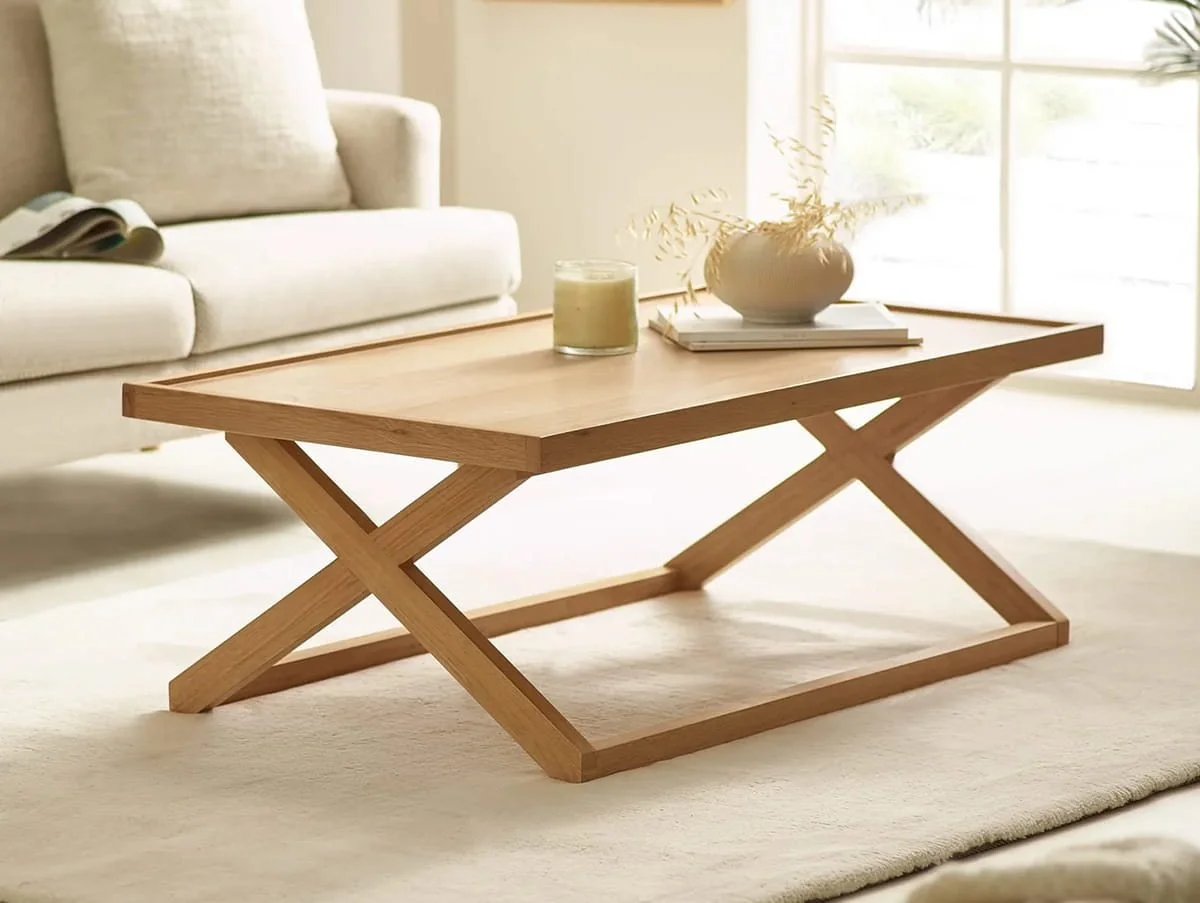 Julian Bowen Julian Bowen Haddon 110cm Light Oak Wooden Coffee Table