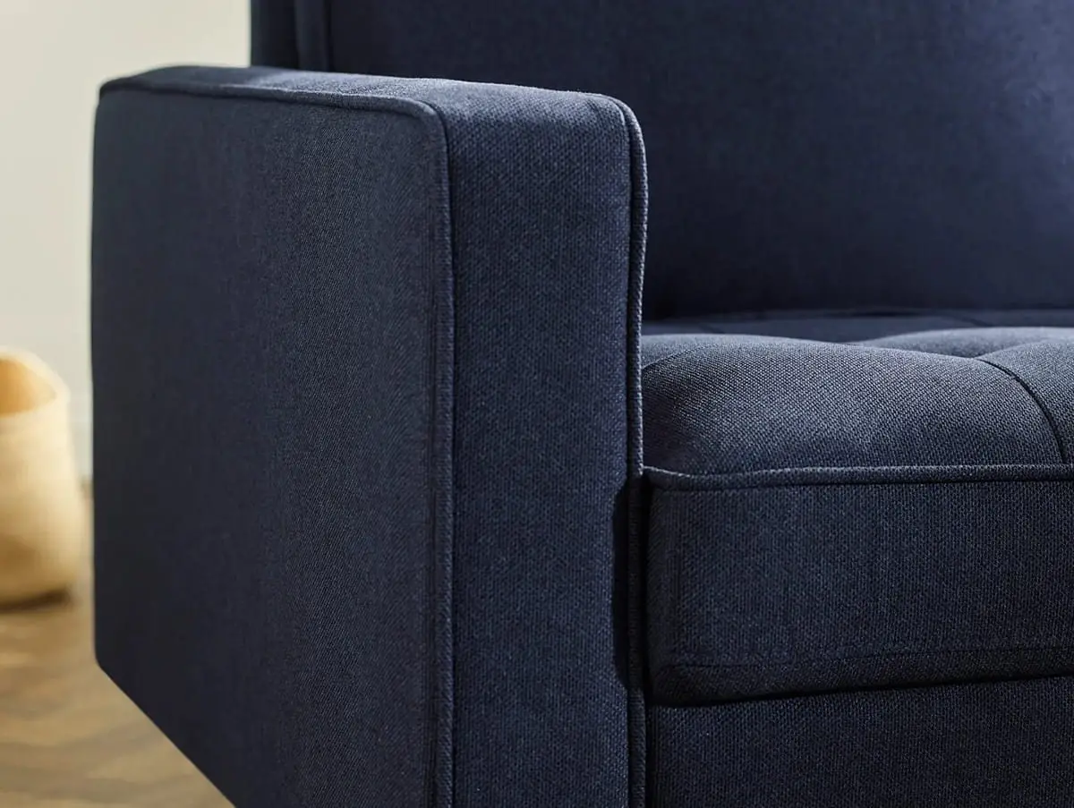Julian Bowen Julian Bowen Henrietta Blue Fabric 2 Seater Sofa