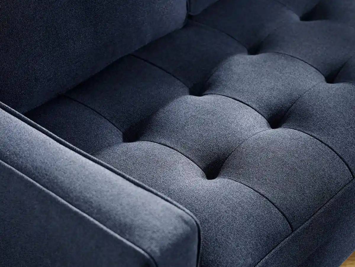 Julian Bowen Julian Bowen Henrietta Blue Fabric 2 Seater Sofa
