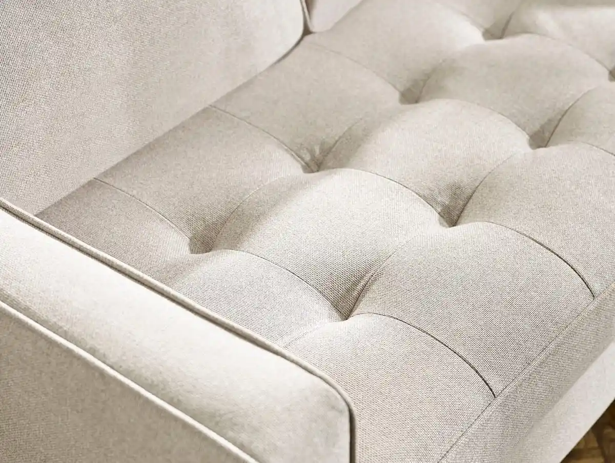 Julian Bowen Julian Bowen Henrietta Beige Chenille Fabric 3 Seater Sofa
