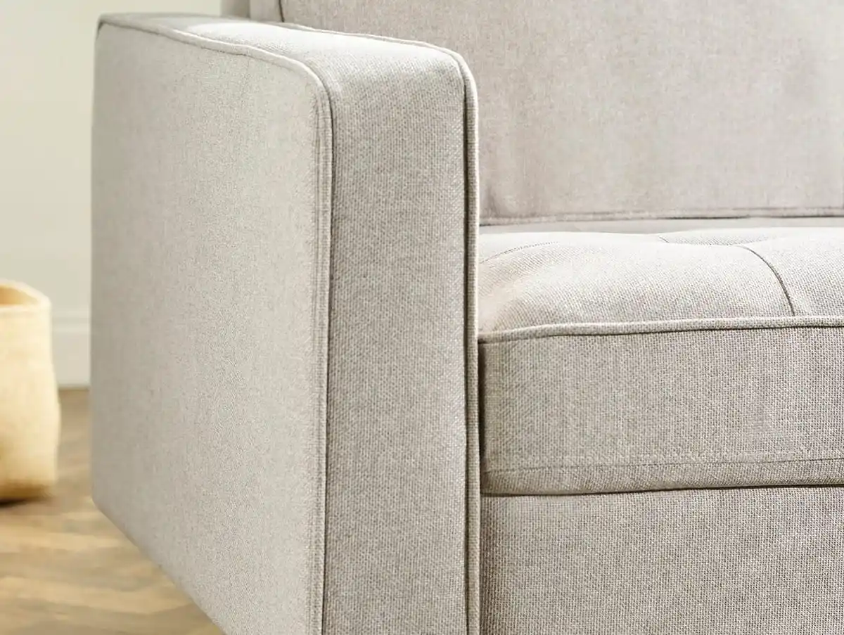 Julian Bowen Julian Bowen Henrietta Beige Chenille Fabric 3 Seater Sofa
