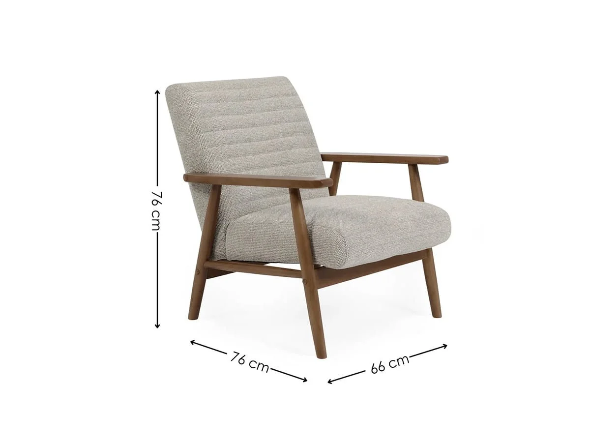 Julian Bowen Julian Bowen Ivy Sand Fabric Armchair