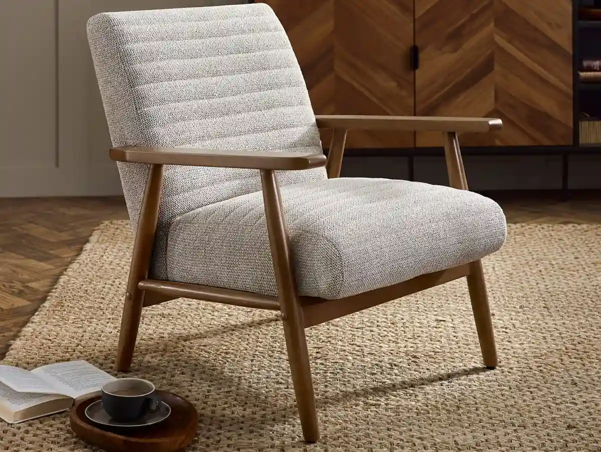 Julian Bowen Julian Bowen Ivy Sand Fabric Armchair