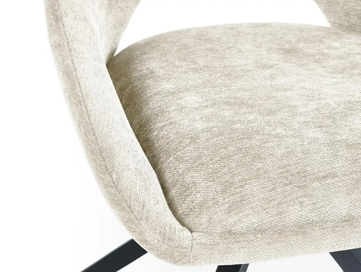 Julian Bowen Julian Bowen Jonah Beige Fabric Set of 2 Dining Chairs