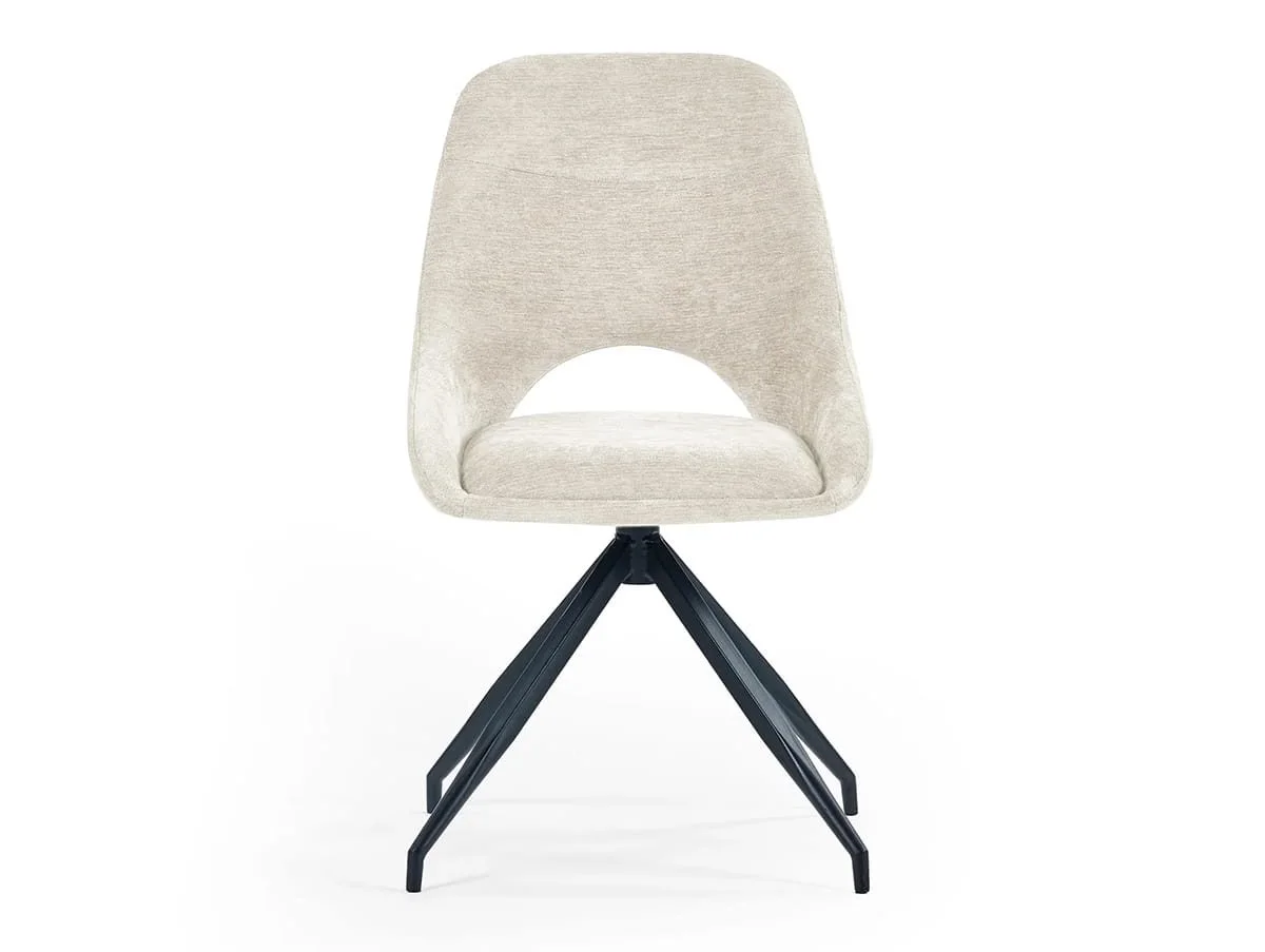 Julian Bowen Julian Bowen Jonah Beige Fabric Set of 2 Dining Chairs