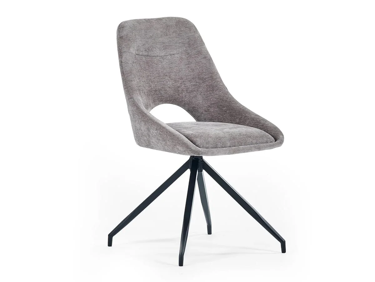 Julian Bowen Julian Bowen Jonah Grey Fabric Set of 2 Dining Chairs