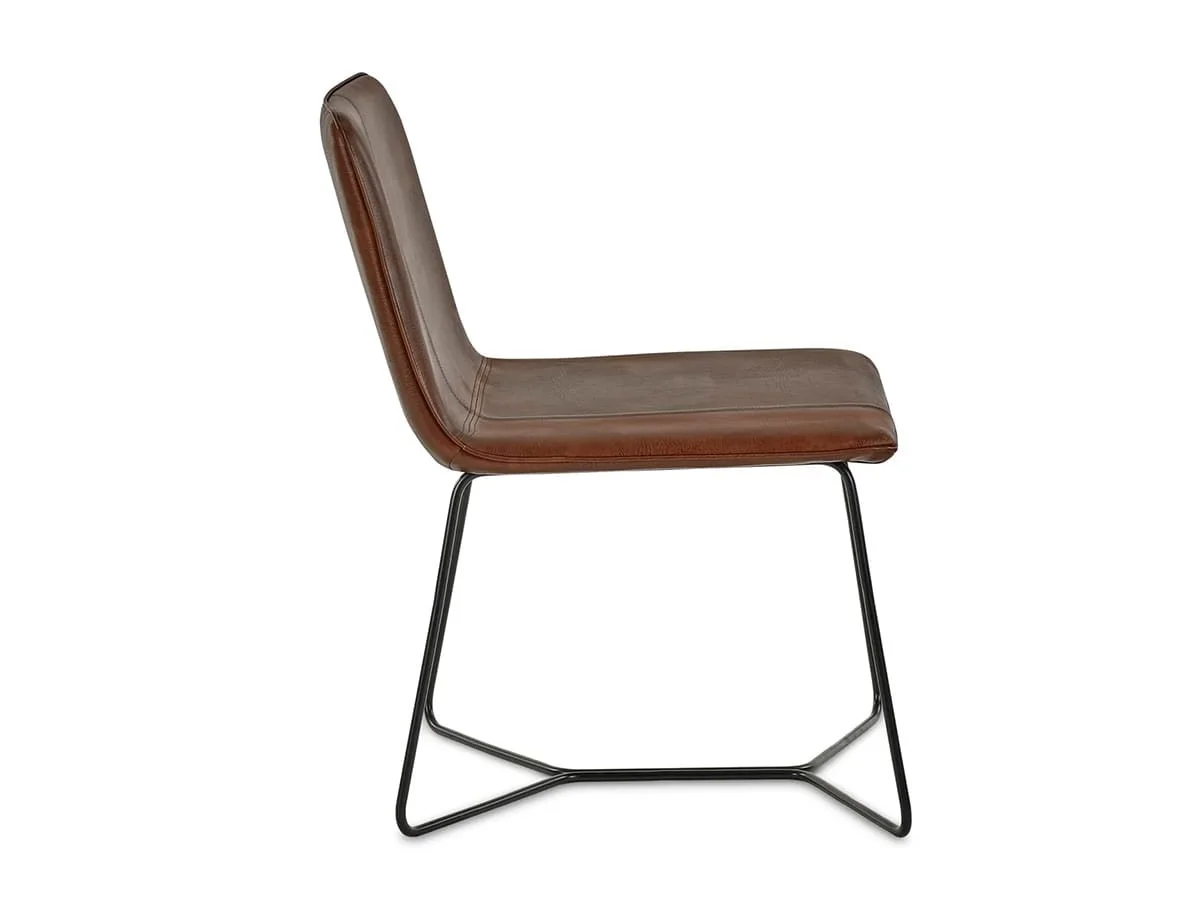 Julian Bowen Julian Bowen Joren Brown Faux Leather Accent Chair