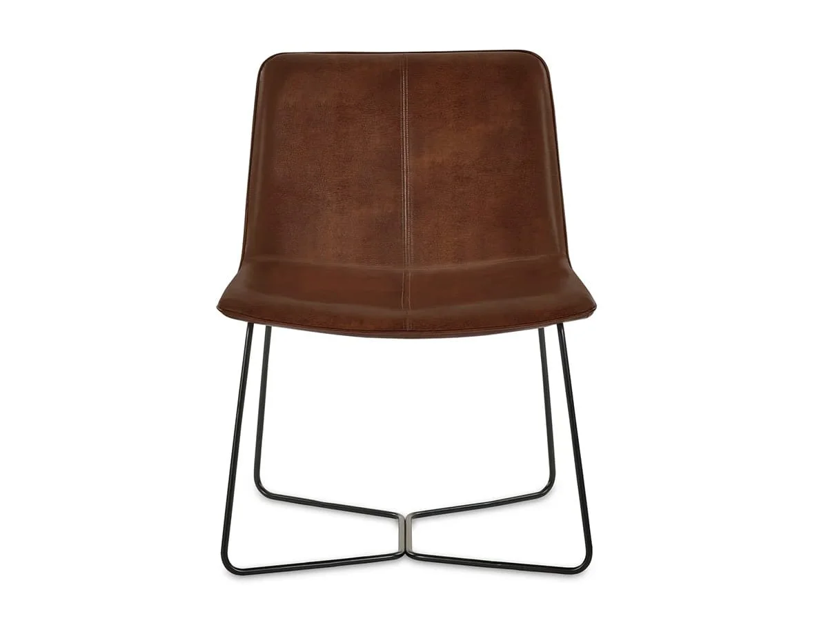 Julian Bowen Julian Bowen Joren Brown Faux Leather Accent Chair