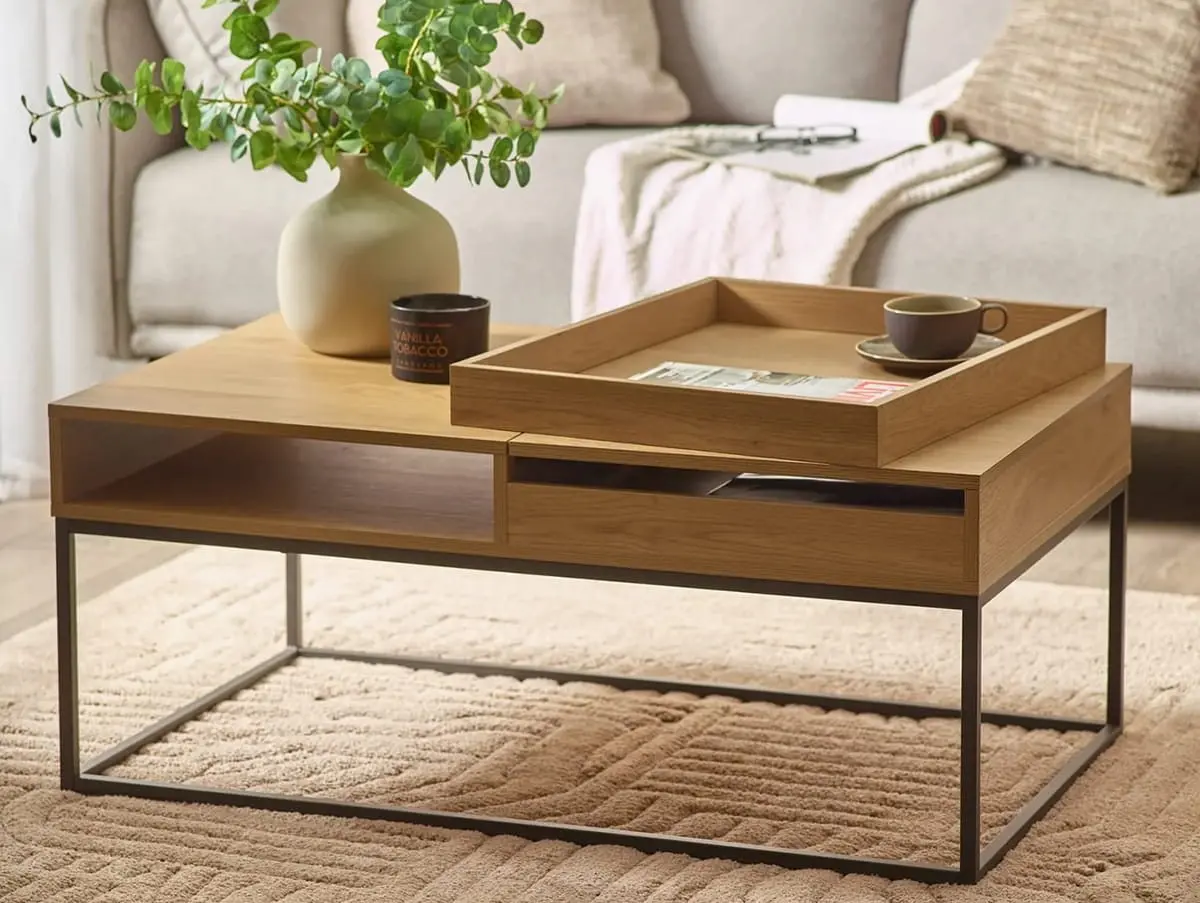 Julian Bowen Julian Bowen Kade 100cm Light Oak Wooden Coffee Table