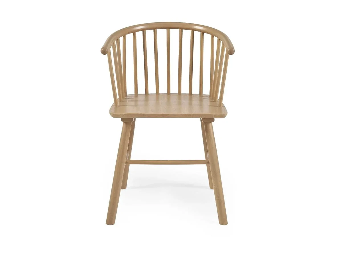 Julian Bowen Julian Bowen Kaito Light Oak Wooden Set of 2 Dining Chairs