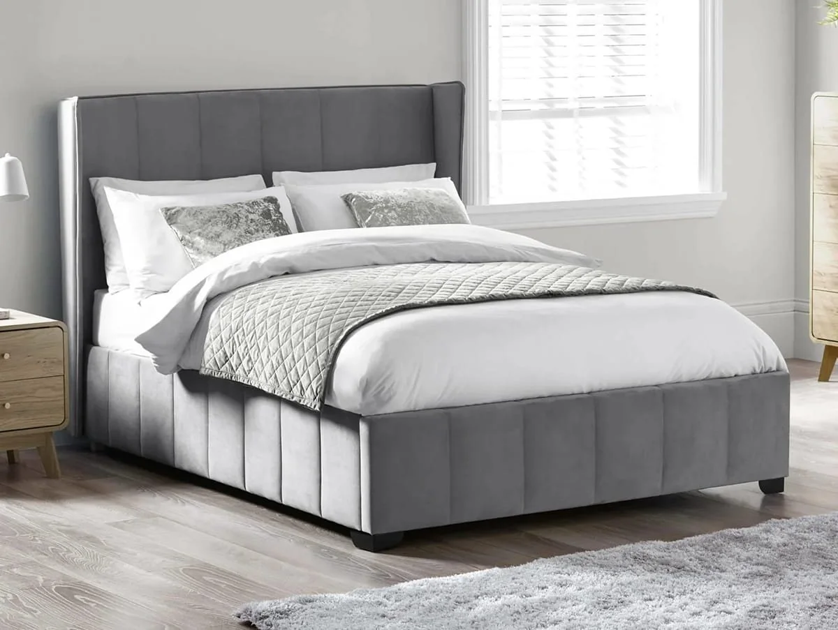 Julian Bowen Julian Bowen Katie Grey Fabric Bed Frame