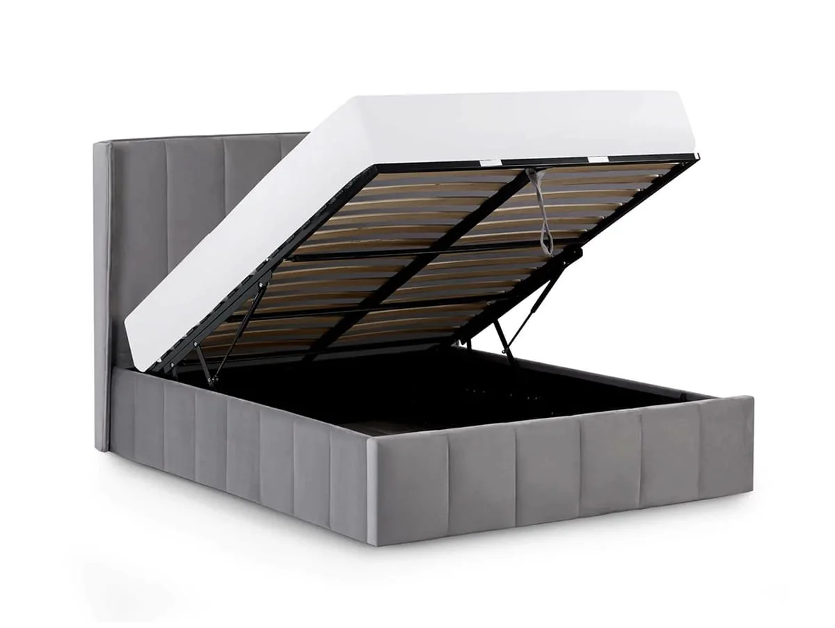 Julian Bowen Julian Bowen Katie Grey Fabric Ottoman Bed Frame