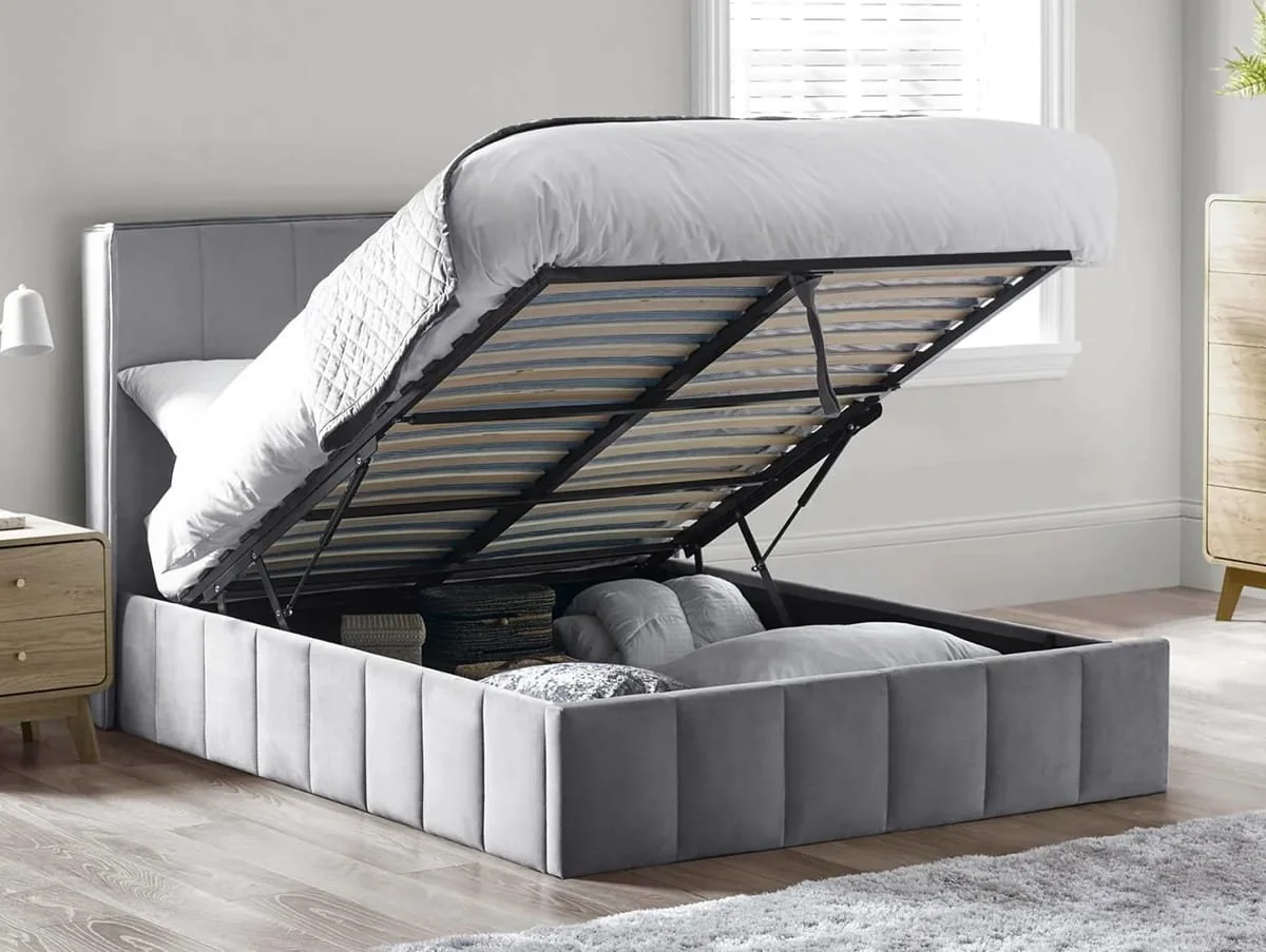 Julian Bowen Julian Bowen Katie Grey Fabric Ottoman Bed Frame