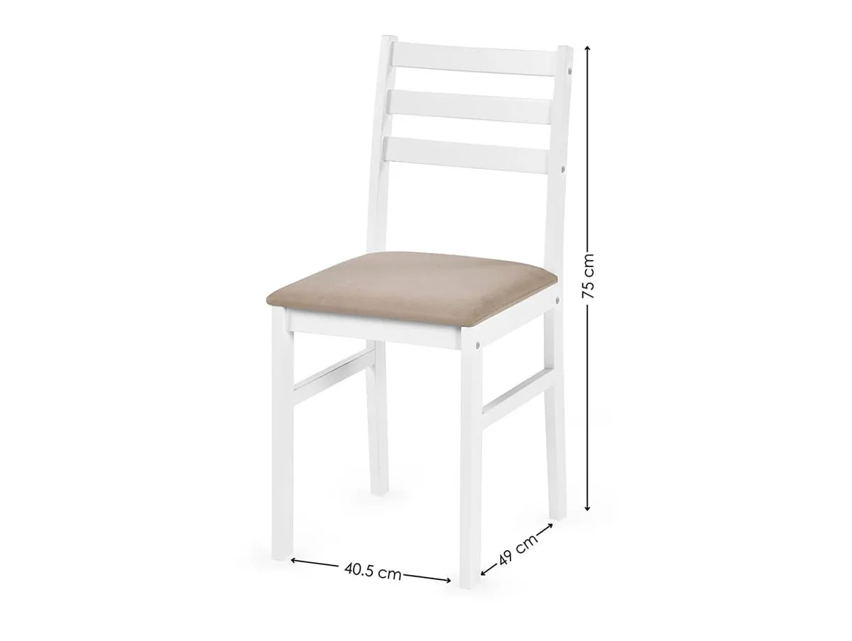 Julian Bowen Julian Bowen Keats White Dining Table and 4 Chair Set