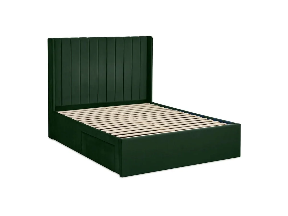 Julian Bowen Julian Bowen Leila Green Fabric Bed Frame