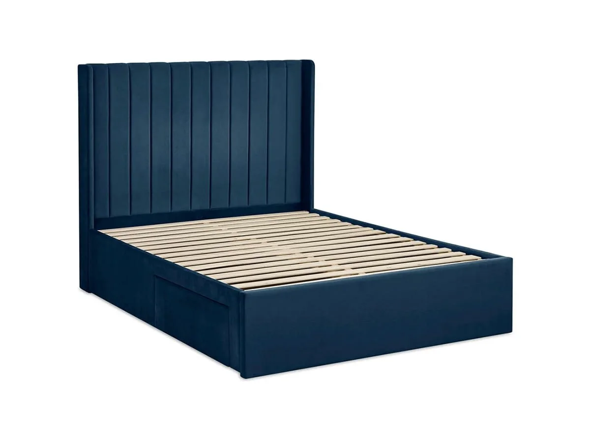 Julian Bowen Julian Bowen Leila Blue Fabric Bed Frame