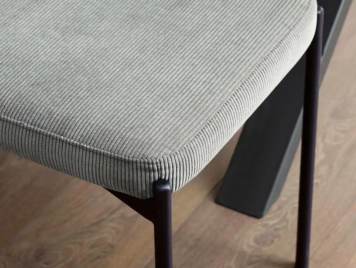 Julian Bowen Julian Bowen Leonie Grey Fabric Dining Bench