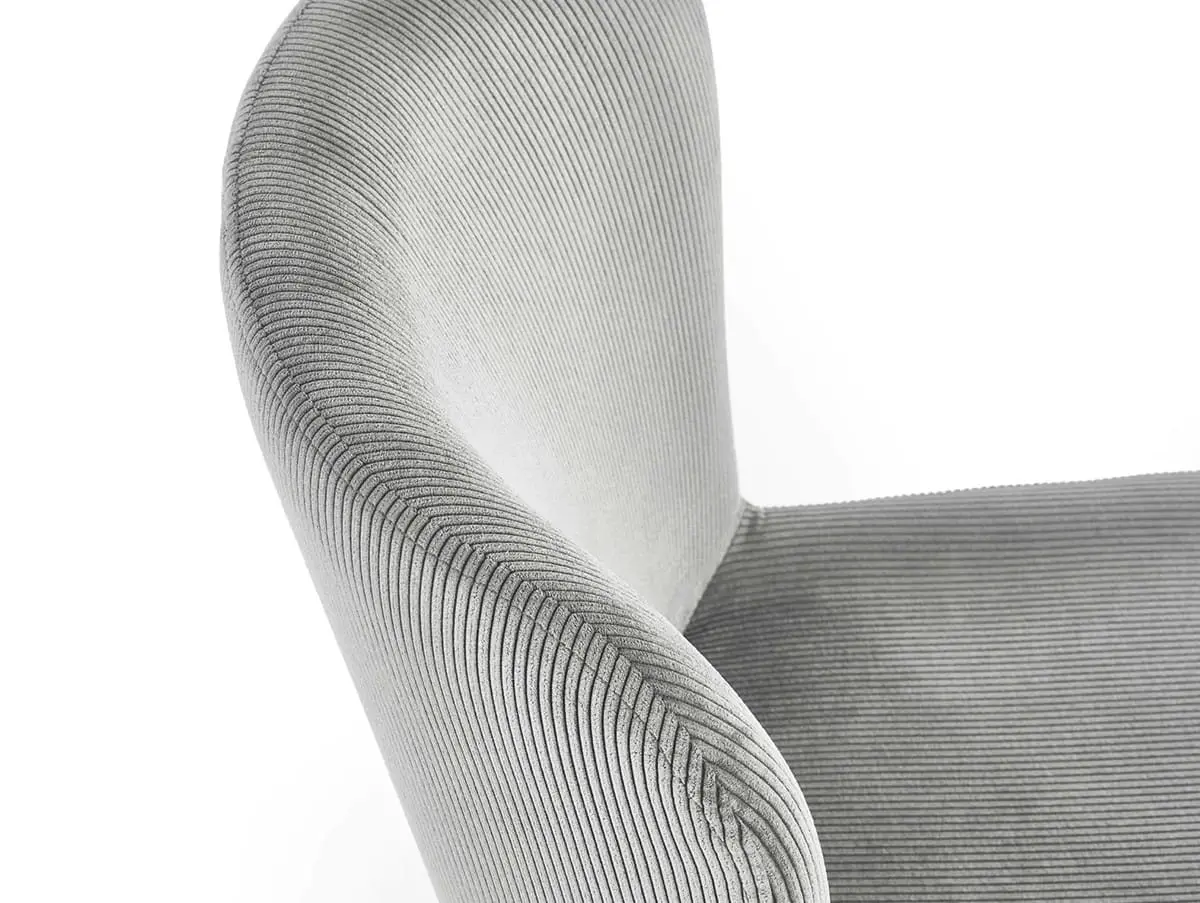 Julian Bowen Julian Bowen Leonie Grey Fabric Set of 2 Dining Chairs