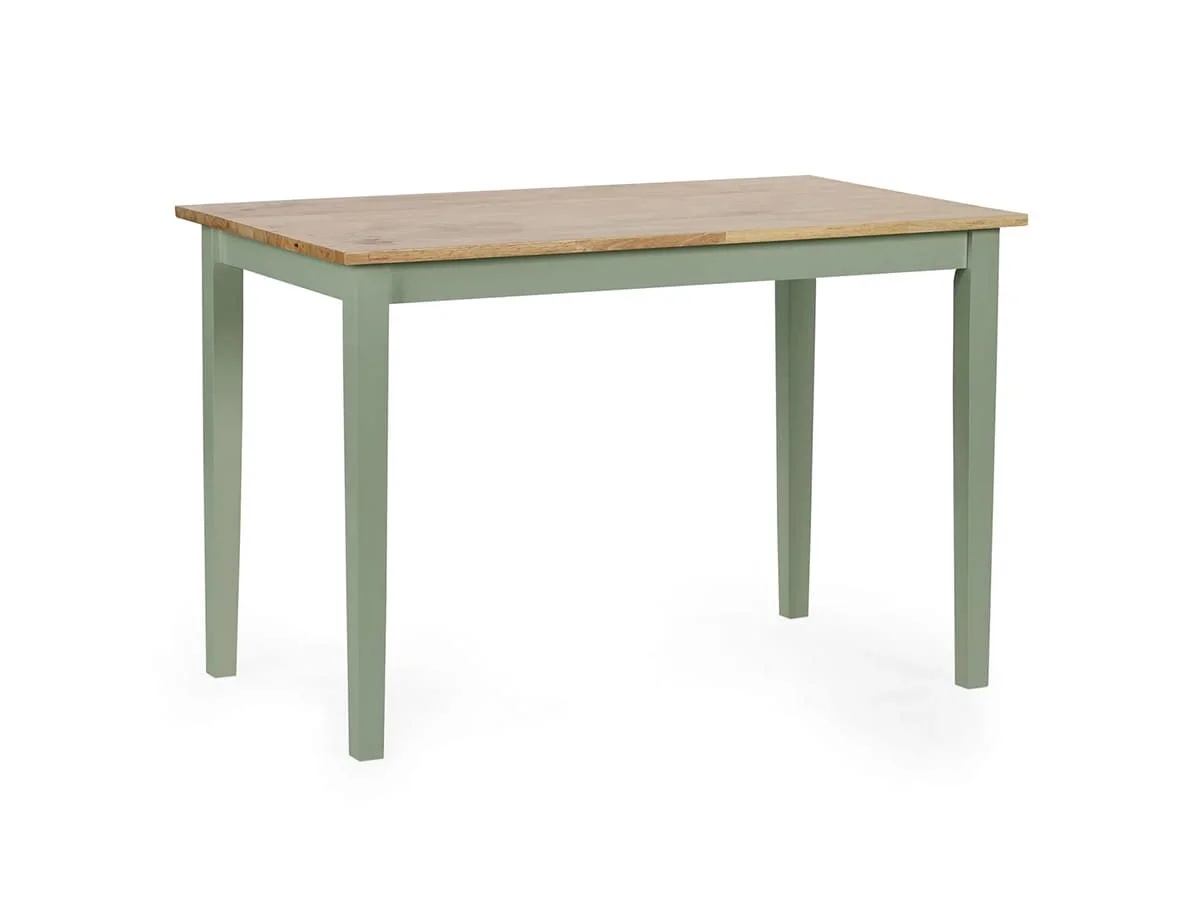 Julian Bowen Julian Bowen Linwood 114cm Green and Oak Dining Table