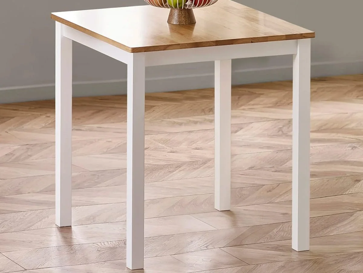 Julian Bowen Julian Bowen Linwood White and Oak Wooden Small Dining Table