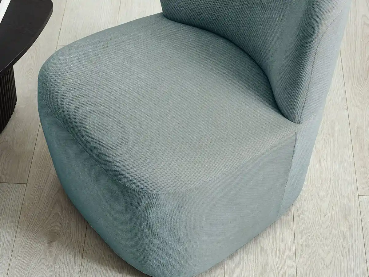 Julian Bowen Julian Bowen Lunetta Blue Fabric Armchair