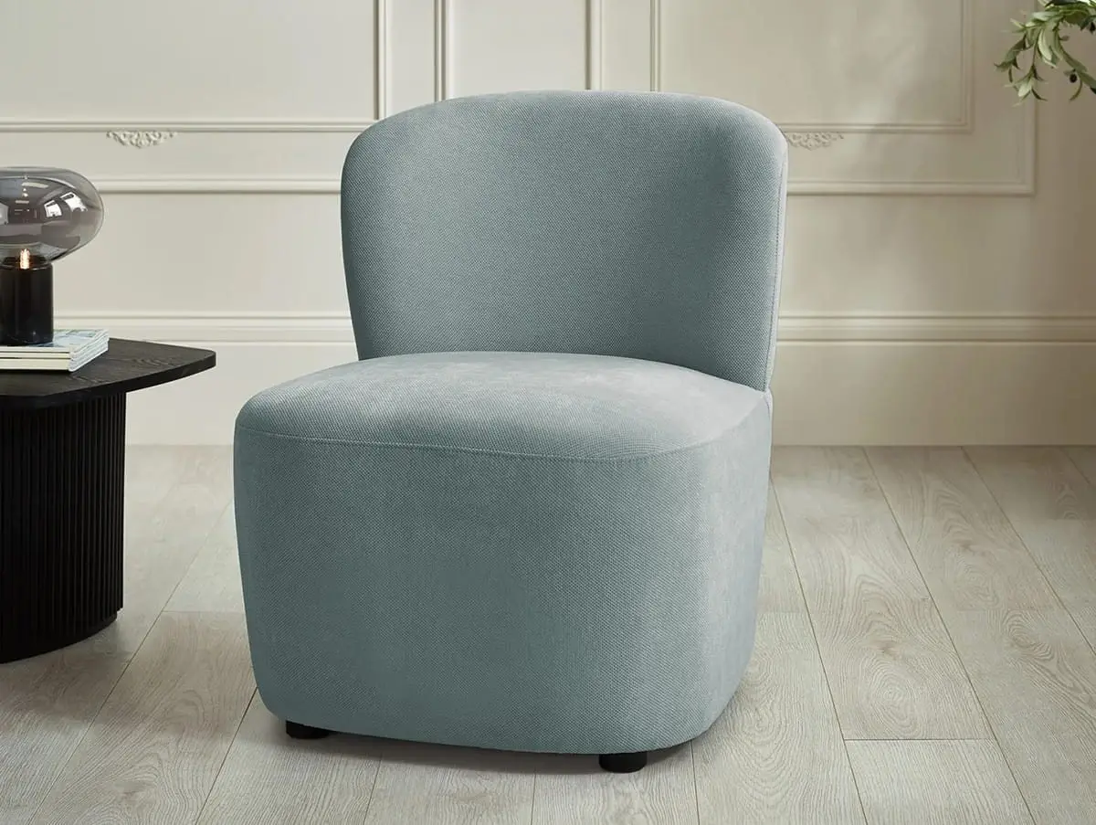 Julian Bowen Julian Bowen Lunetta Blue Fabric Armchair