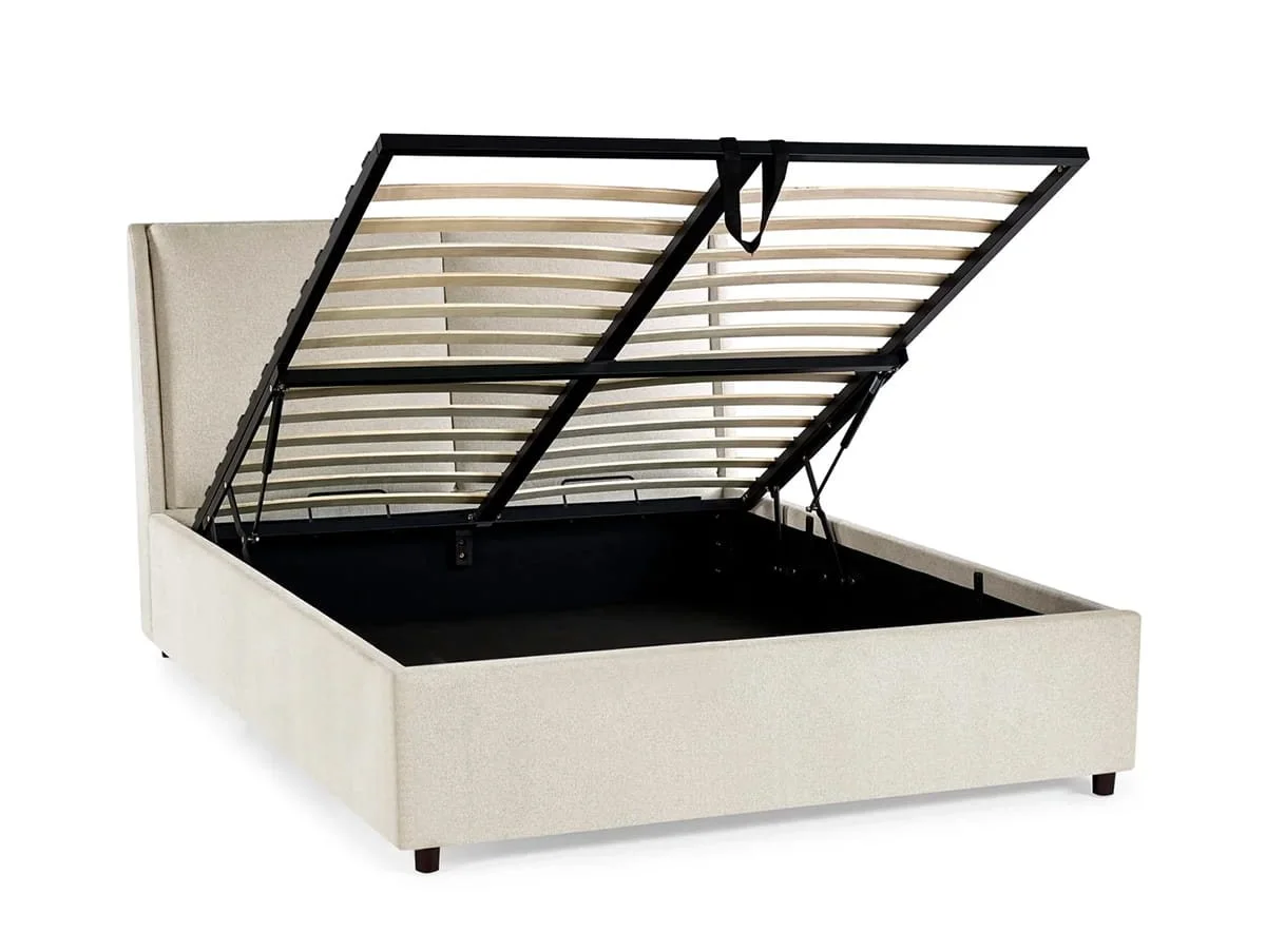 Julian Bowen Julian Bowen Maddock Beige Fabric Ottoman Bed Frame