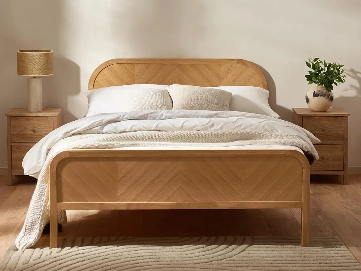 Julian Bowen Julian Bowen Milo Oak Wooden Bed Frame