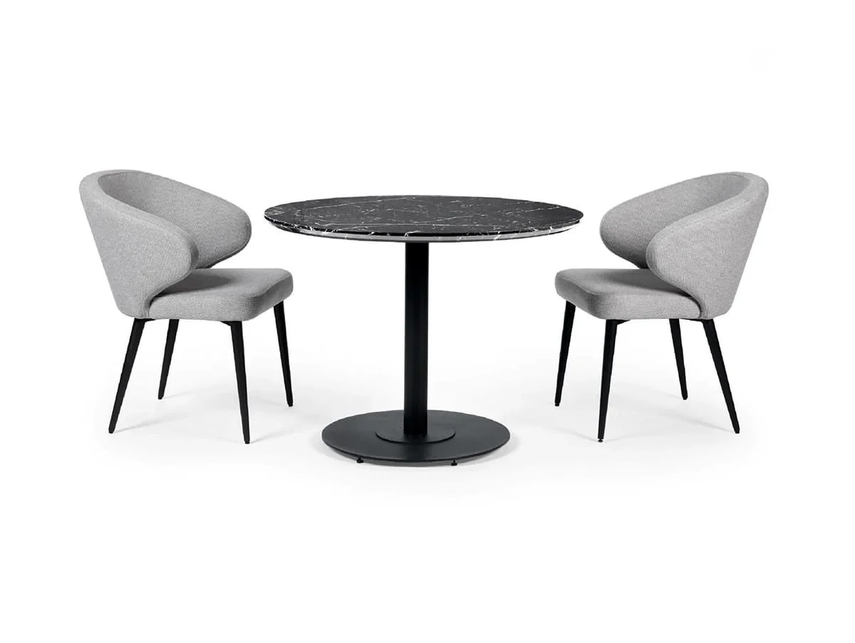 Julian Bowen Julian Bowen Marcus Light Grey Fabric Set of 2 Dining Chairs