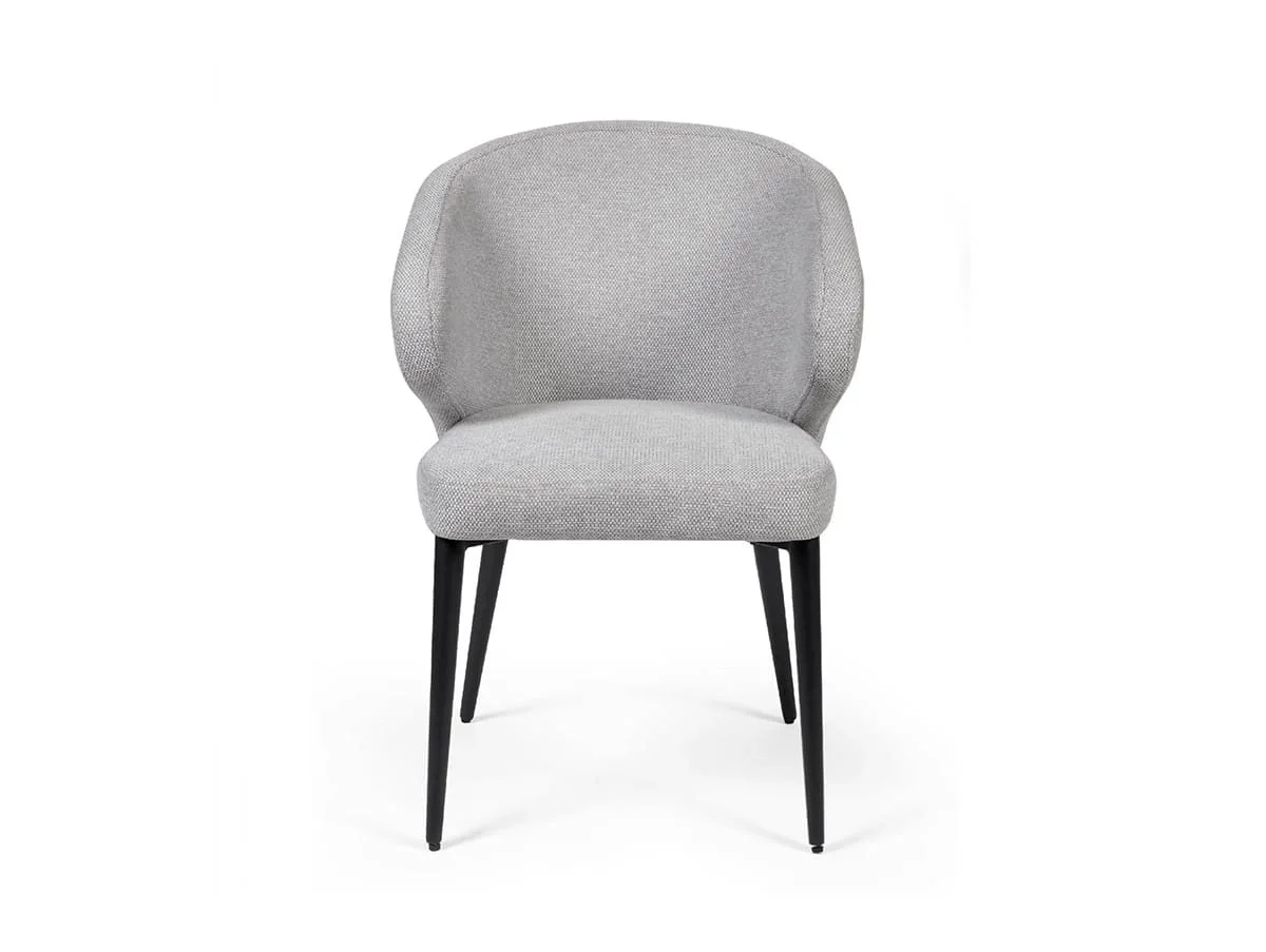 Julian Bowen Julian Bowen Marcus Light Grey Fabric Set of 2 Dining Chairs
