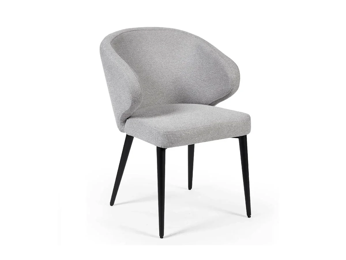 Julian Bowen Julian Bowen Marcus Light Grey Fabric Set of 2 Dining Chairs