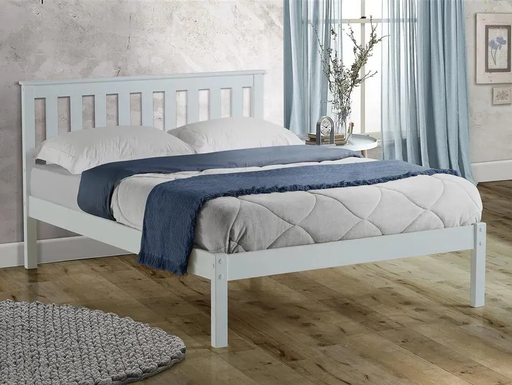 Birlea Clearance - Birlea Denver White 4ft Small Double Wooden Bed Frame