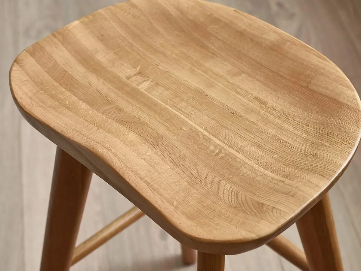 Julian Bowen Julian Bowen Mulu Oak Wooden Bar Stool