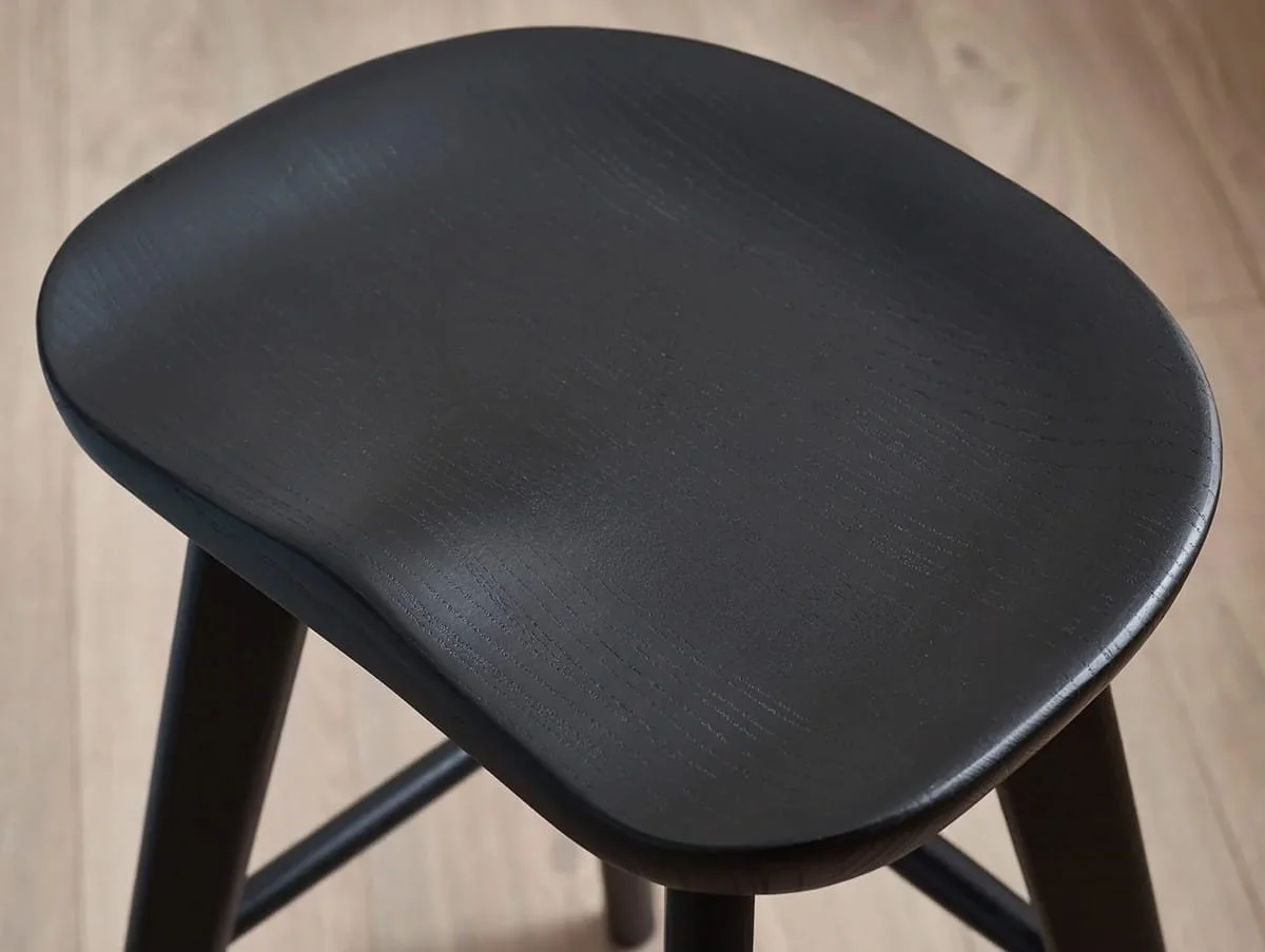 Julian Bowen Julian Bowen Mulu Black Wooden Bar Stool