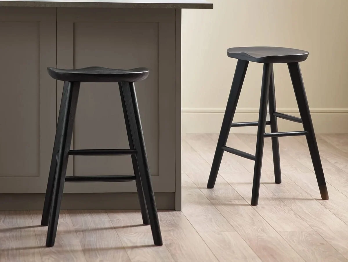 Julian Bowen Julian Bowen Mulu Black Wooden Bar Stool