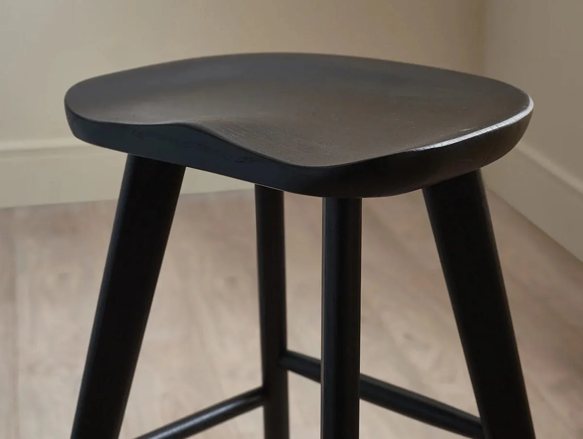 Julian Bowen Julian Bowen Mulu Black Wooden Bar Stool