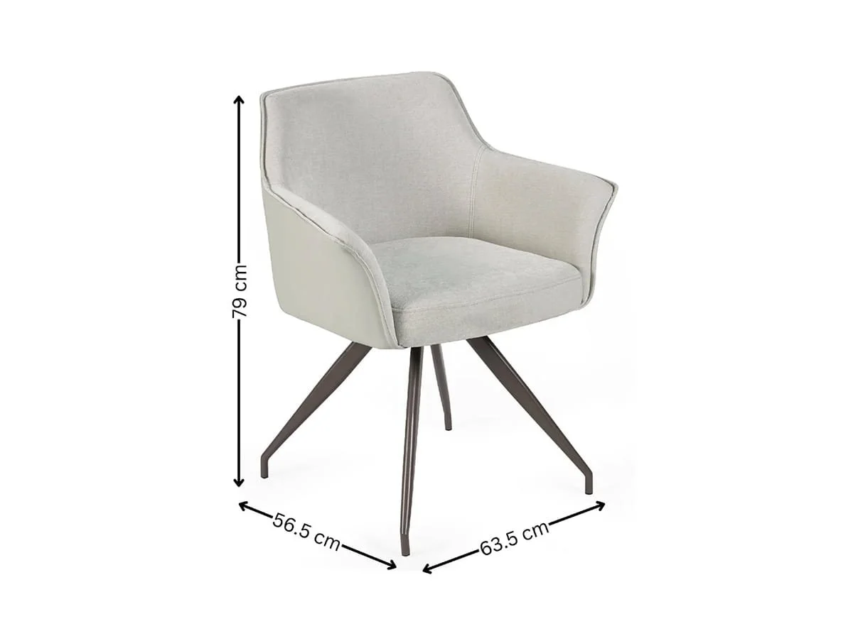 Julian Bowen Julian Bowen Noah Ivory Fabric Dining Chair