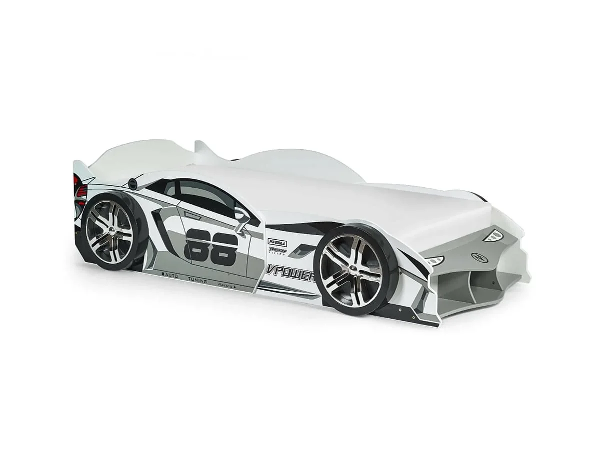 Julian Bowen Julian Bowen Storm White Racer Car Bed Frame