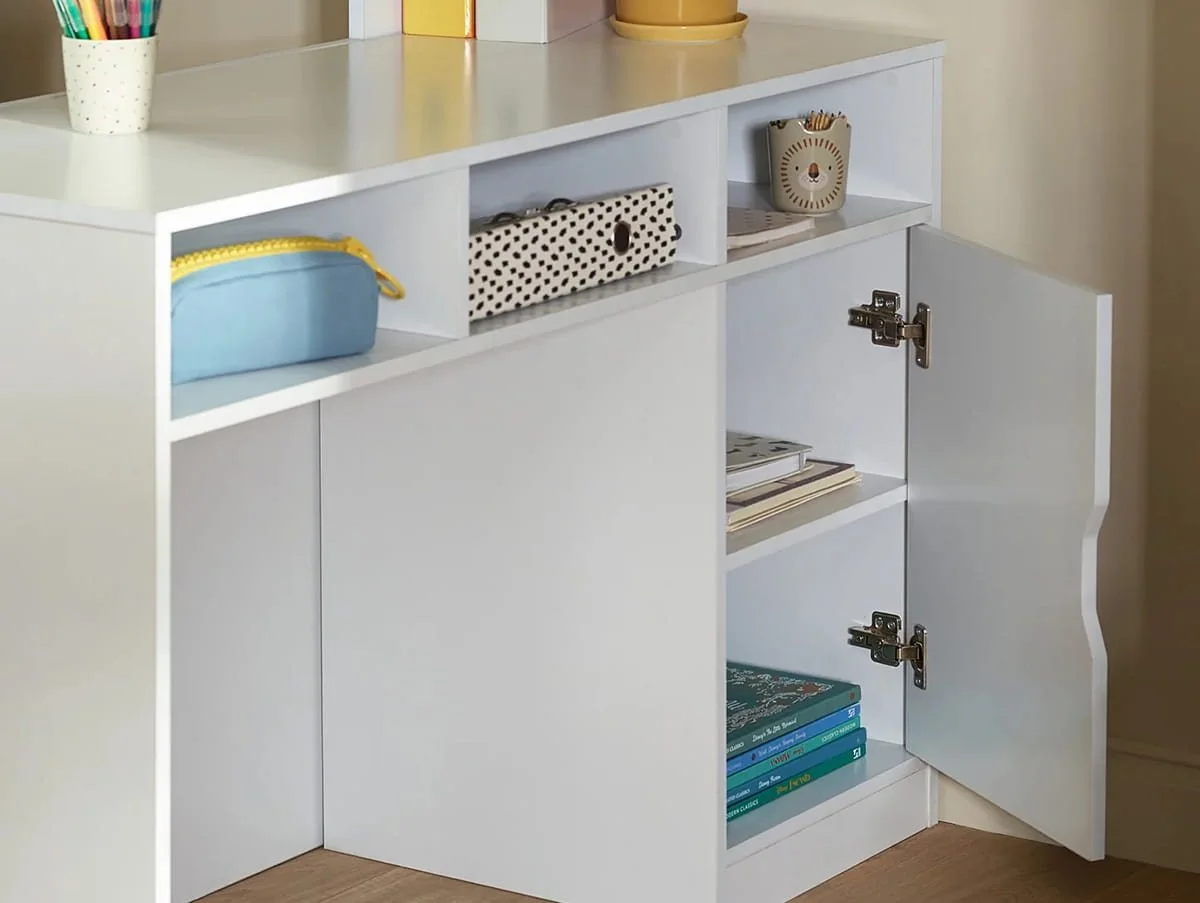 Julian Bowen Julian Bowen Vision White Wooden High Sleeper Bed